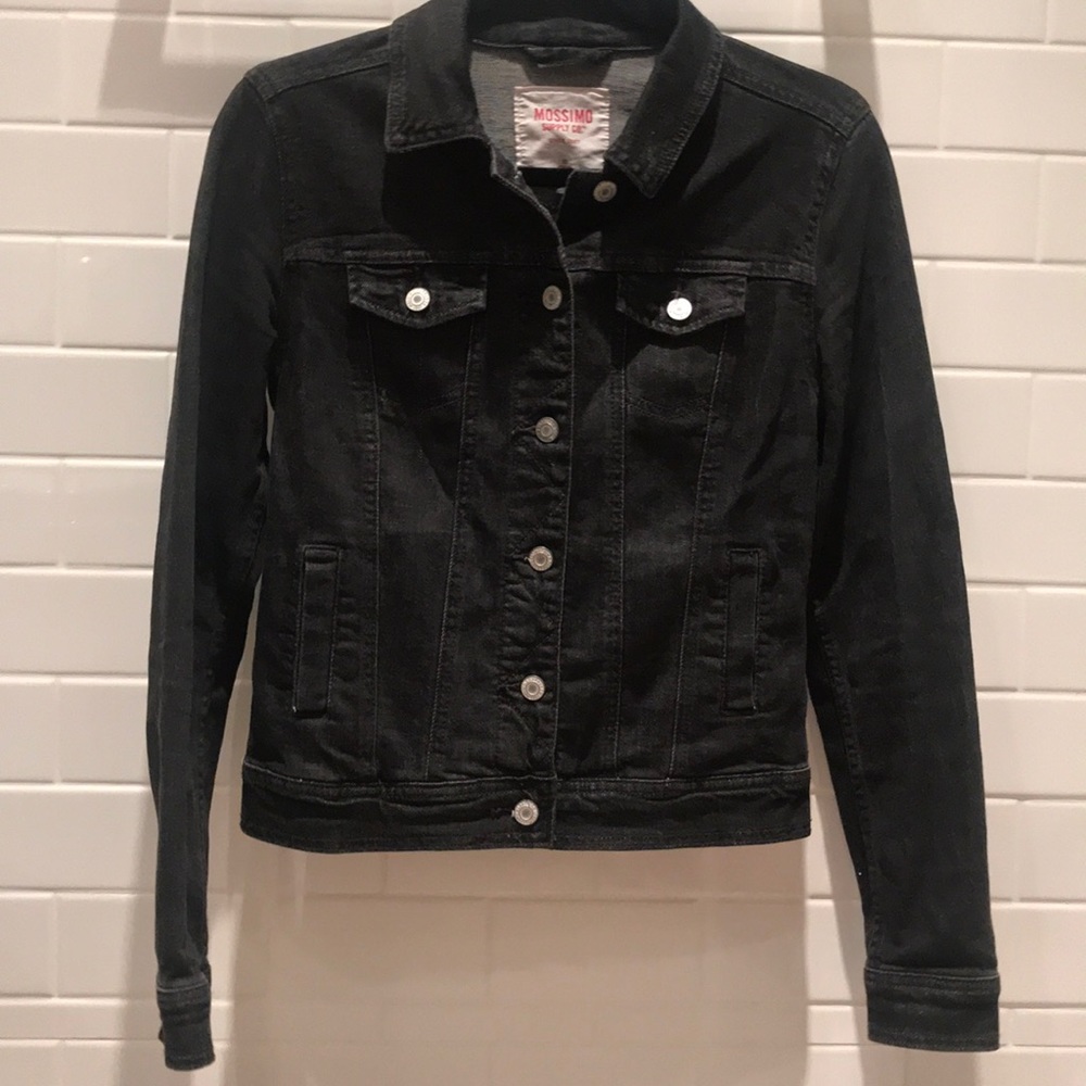 Black jean jacket